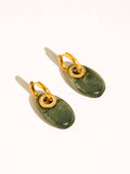 Canari Resin Hoops in Green