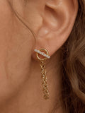 Lisle CZ Chain Drop Earrings