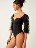 Show Me Love Bodysuit in Black