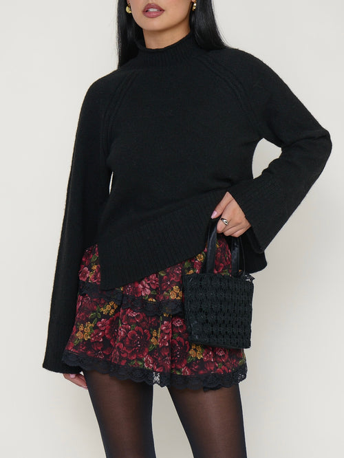 Emerson Sweater in Black Knit