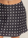 Do The Polka Mini Skirt in Black