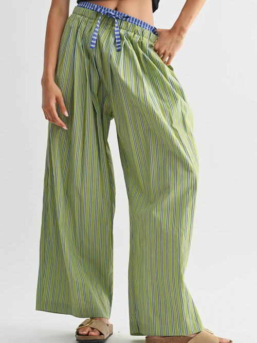 Love Some Lounge Layered Boxer Pant in Green