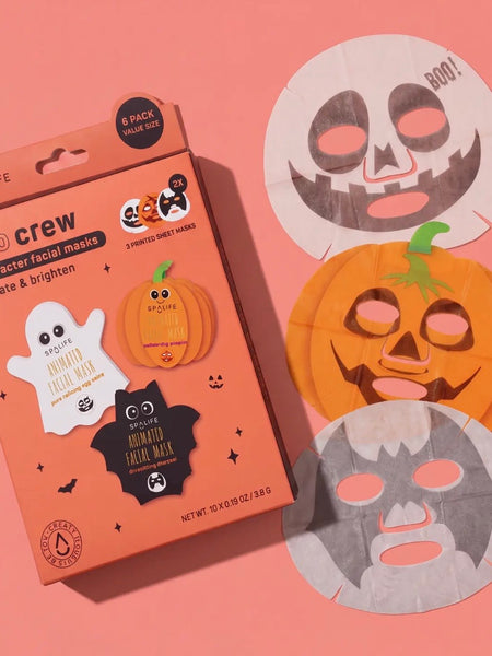 Boo Crew Halloween Sheet Mask 6pk