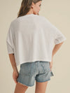 Lovely Linen Tee in White