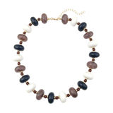 Tonya Chunky Beaded Necklace in Neutral