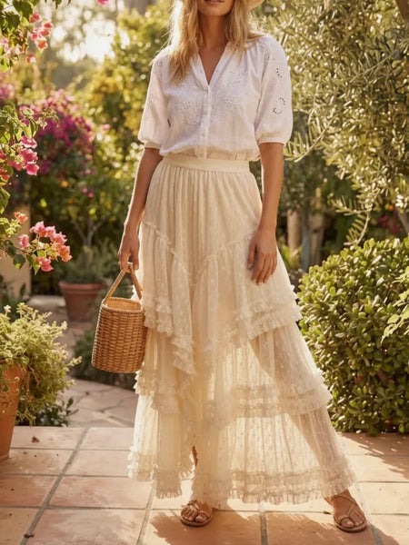 Walking On Air Maxi in Cream