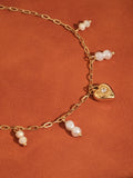 Paray Pearl Heart Charm Necklace