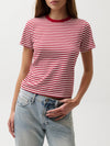 Alba Shrunken Tee in Racer Red