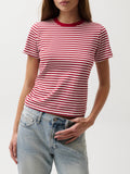 Alba Shrunken Tee in Racer Red