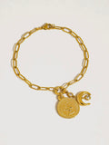 Lark Coin Moon Chain Bracelet