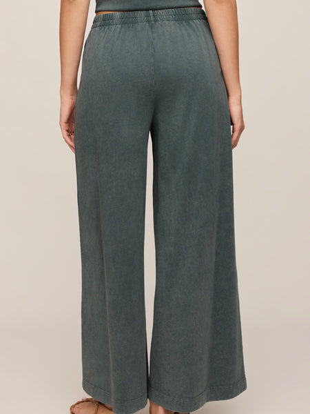 Scout Jersey Crop Flare in Emerald Cove