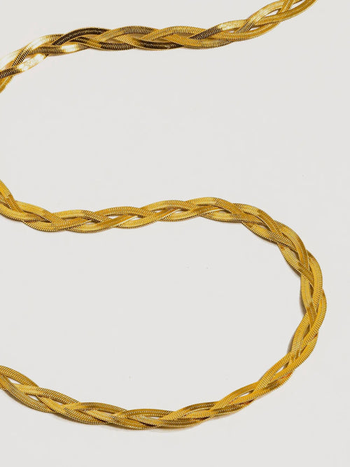 Vedette Braided Snake Chain Necklace