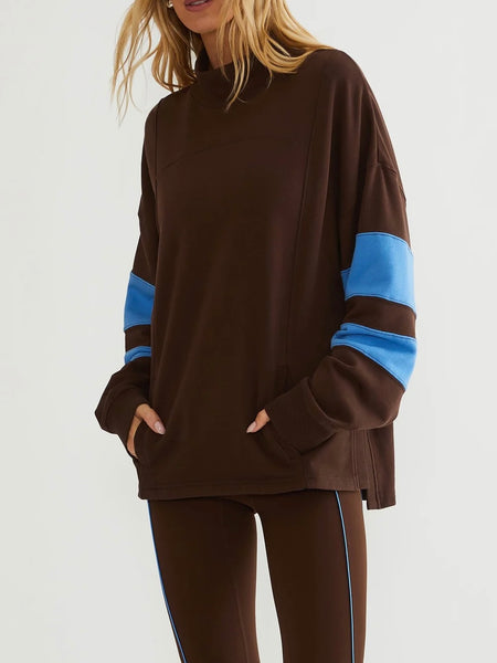 Jaylyn Sweatshirt in Caribou Blue