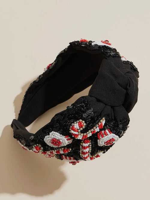 Candy Cane Lane Headband in Black