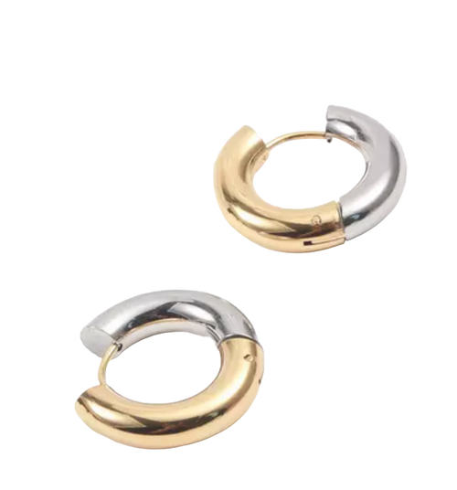 Mixed Up Hoops in Gold & Silver