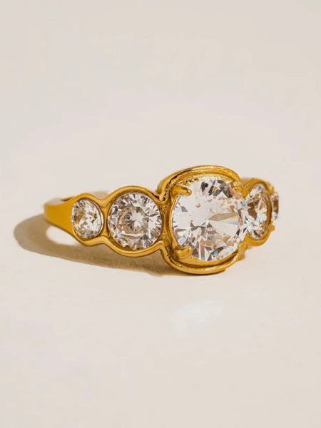 Irid CZ Statement Ring
