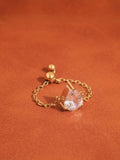 Alora Pear CZ Chain Ring