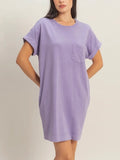 When's Tee Time Mini Dress in Dusty Purple