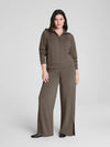 AirEssentials Smooth Front Wide Leg Pant in Mineral
