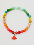Rainbow Ombre Tassel Bracelet