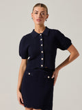 Perrine Cardigan in Navy