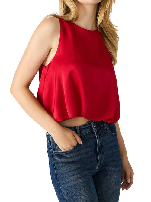 Yazmin Top in Dark Red