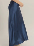 She's Cute Midi Skirt in Navy