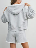 Connect The Dots Zip Up in Grey