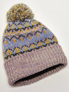 First Frost Fairisle Pom Beanie in Sage