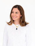 Gigi Toggle Necklace in Black