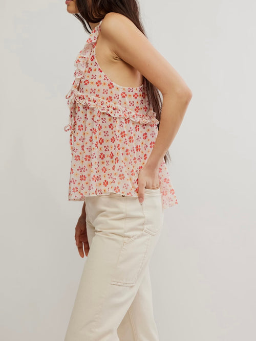 Fearless Knit Tank in Ivory Combo