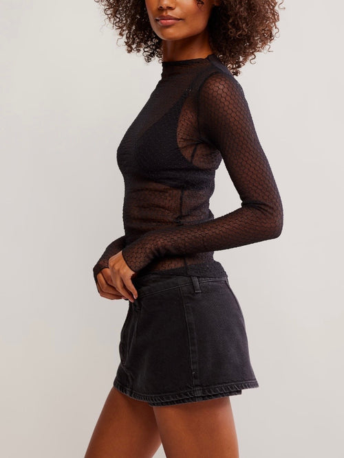 Minding My Business Top in Black