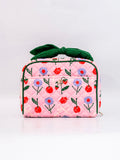 Getaway Toiletry Bag in Cherry Lips