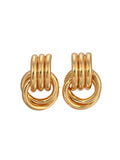 Double Knot Earrings in Gold
