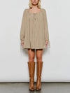 Plaid About Her Mini Dress in Olive