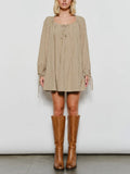 Plaid About Her Mini Dress in Olive