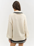 Marina Knit Cardigan in Ivory