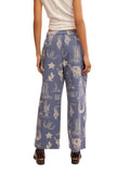 Seaside Pull-On Pant in Indigo Rodeo Combo