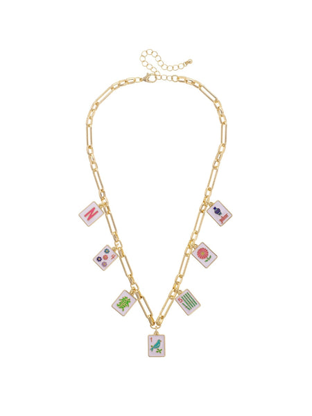 Drawing A Blank Mahjong Necklace