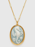 Seahorse Cameo Necklace