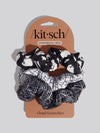 Cloud Scrunchies 3pc in Spiderweb