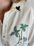 Hand Embroidered One Size Shirt