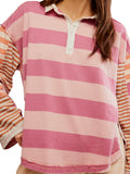 Aster Stripe Tee in Farm Combo