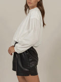 Luxe Lightweight Top in White