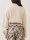 Draw-Strung Out Jacket in Cream
