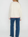 Beckett Sweater in Wreath Graphic Knit