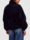 Chelsea Vegan Suede Jacket in Black