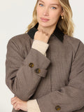 Raiden Coat in Brown Plaid