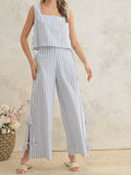 Summer Soiree Pant in Blue Stripe