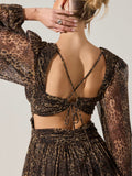 Anora Dress in Leopard Print